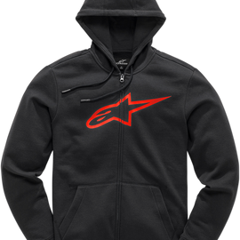 Ageless 2 Zip Hoodie - Black/Red - 2XL
