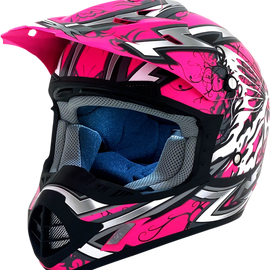 FX-17 Helmet - Butterfly - Matte Hot Pink - XL