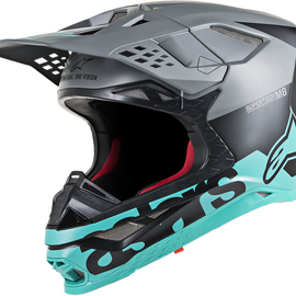Supertech M8 Helmet - Radium - MIPS - Black Matte/Mid Gray/Teal - Small