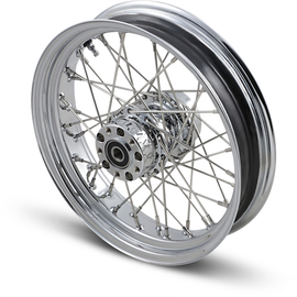 Rear Wheel - 40 Spoke - Single Disc/No ABS - Chrome - 16"x3.50"