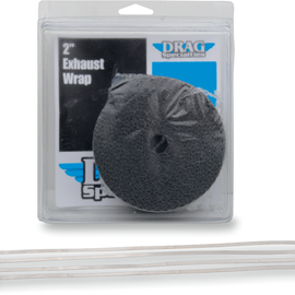 Exhaust Wrap with Tie - Black - 2"x25'