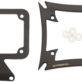 Maltese License Plate Frame with Bracket - Matte Black