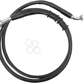 Brake Line - Front - +6" - Black - XL
