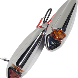 Front LED Turn Signals FLTR - Chrome