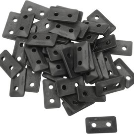 Backer Plates - Black - Twin - 48 Pack