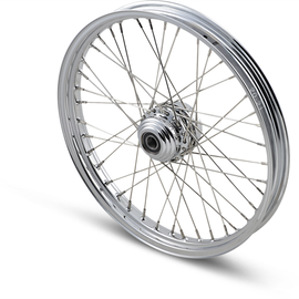 Front Wheel - 40 Spoke - Single Disc/No ABS - Chrome - 21"x2.15" - '08+ XL