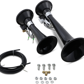 Dual Train Horn - Black