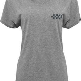 Women's Checkers T-Shirt - Heather Gray - XL