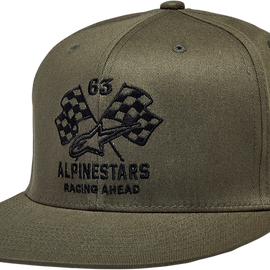 Double Check Flat Bill Hat - Military/Black - Small/Medium