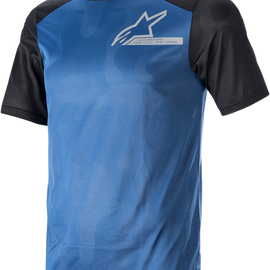 Alps 4.0 V2 Jersey - Short-Sleeve - Blue/Black/Silver - 2XL
