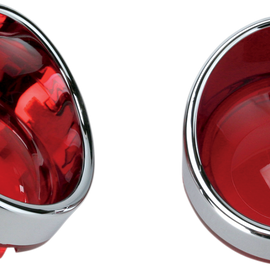 Visor-Style Bezel/Lenses - Red