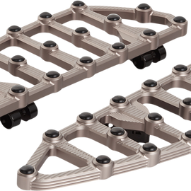 MX Driver Floorboards - Titanium