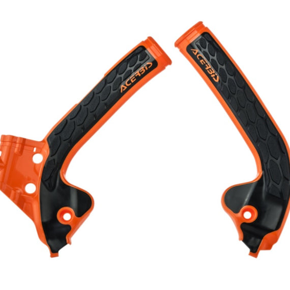 Protecciones de cuadro X-Grip negro/naranja